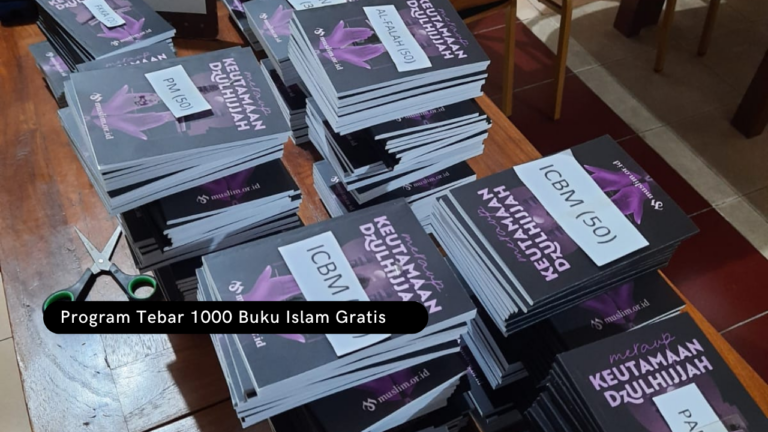 Sudah Terlaksana Program Tebar 1000 Buku Gratis Meraup Keutamaan Dzulhijjah